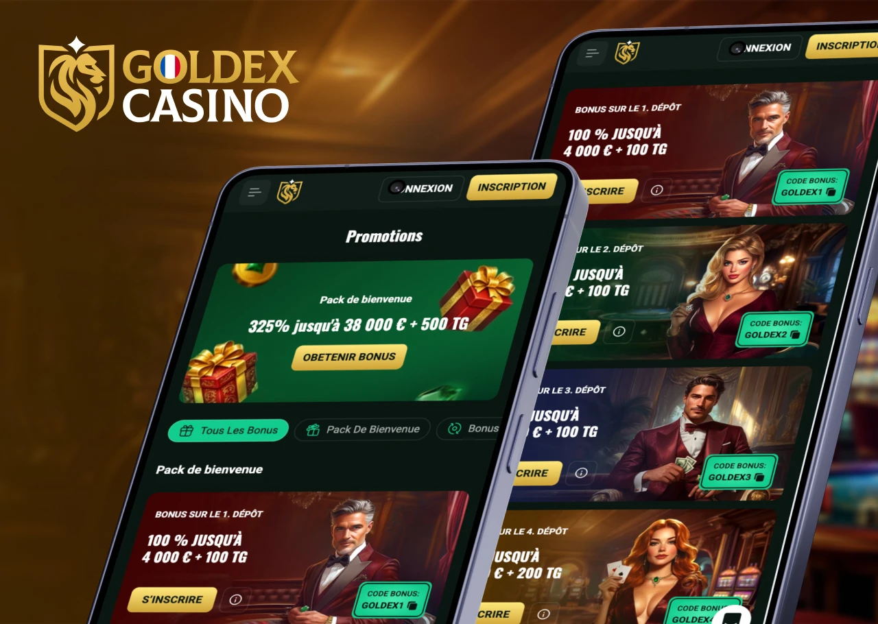 Goldex Casino présente ses offres de bienvenue et leurs principales conditions